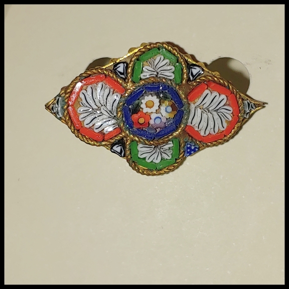 Jewelry - Vintage Micro Mosaic Made in Italy
